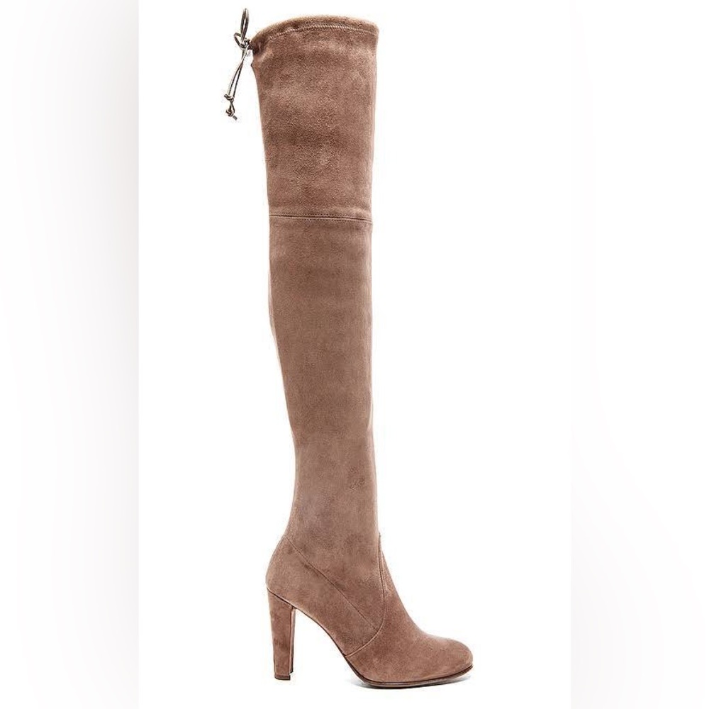 Stuart Weitzman Women’s Highland Boot In Taupe Su… - image 1